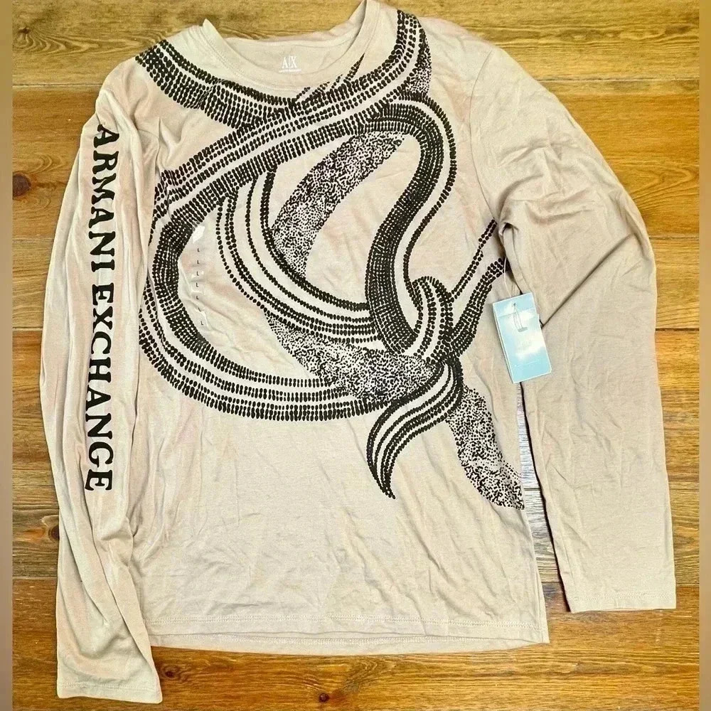 A|X Armani Exchange | Full Snake Graphic | Sleeve Hit | L
